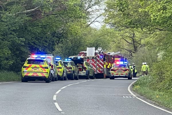 The A24 has now reopened after a crash today south of Horsham in which a person was hurt