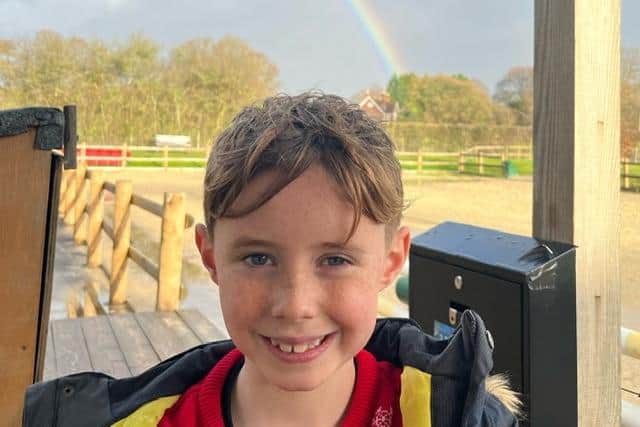 Alfie Longford is walking 8.4km along the Dyke Railway Trail on Sunday, March 26