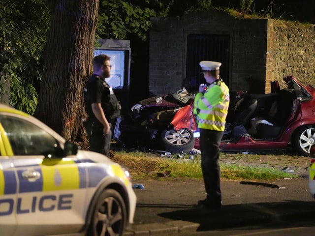 Emergency services at the scene. Picture: Sussex News and Pictures