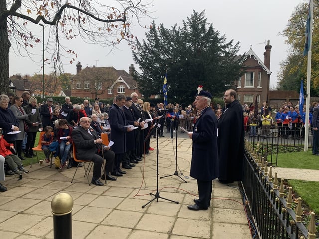 Remembrance Sunday in Haywards Heath