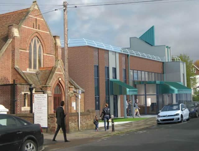 Artist's impression of the proposed new Bexhill church