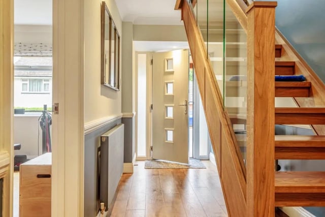 On entering the property, the first thing that strikes you is the staircase, which is described as a 'striking piece of craftmanship'.