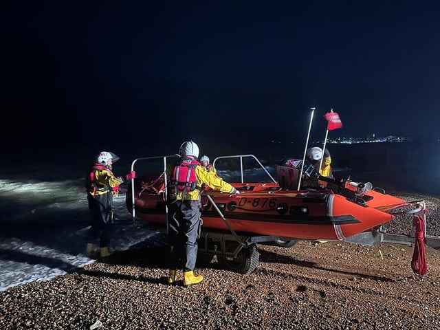 Eastbourne RNLI lifeboats launched to assist coastguard in search of missing person