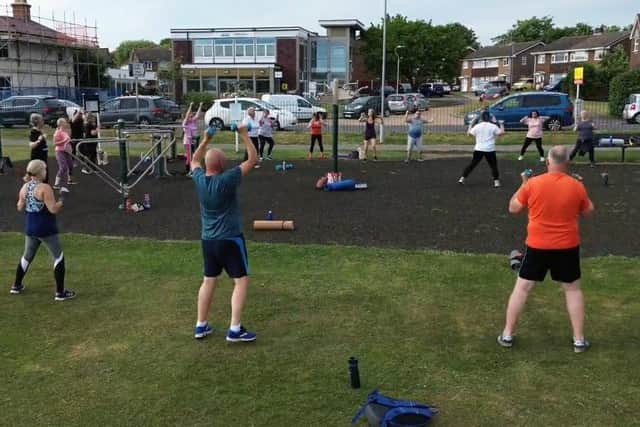 Hailsham Active fitness classes at the Western Road Recreation Ground