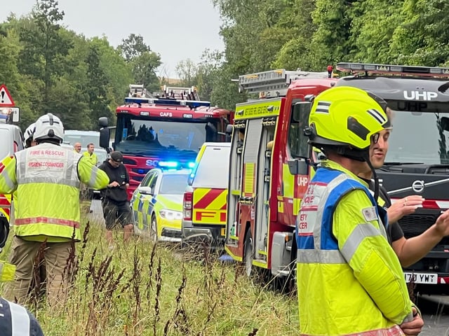The incident was first reported this afternoon