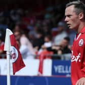 Harry McKirdy in action for Crawley Town against Newport County | Picture: Natalie Mayhew/Butterfly Football