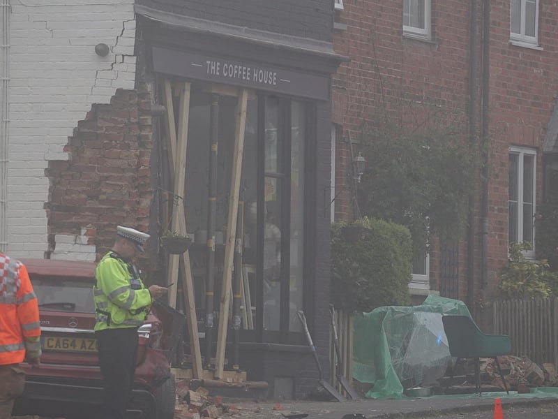 Emergency services at the scene of the collision. Picture: Sussex News and Pictures