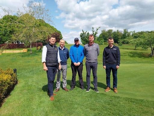L to R: Jonathan Russell - CEO Cowdray Estate, Tim Allen - Director of Golf, Jonathan Smith – Course Manager, Will Swan – Swan Golf Designs and Simon Bolton – Profusion Environmental.