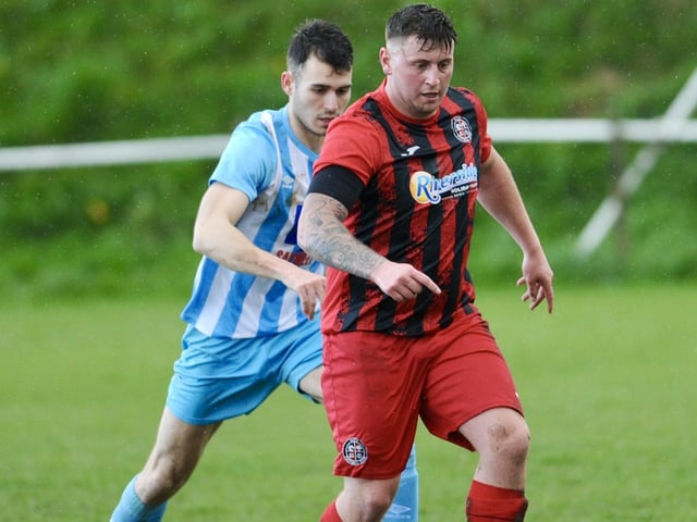 Action from Worthing United's 2-2 draw with Wick in the SCFL Division 1
