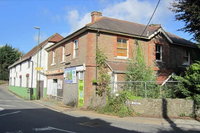 The existing building at Swan Corner in Pulborough earmarked for demolition