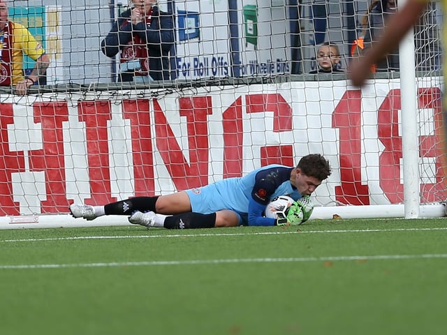 Action from Worthing FC's 1-1 draw with Taunton Town in National League South
