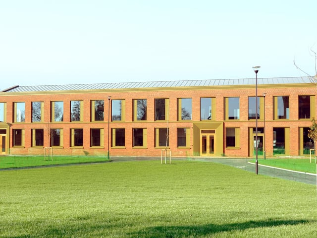 New Sixth Form Centre and Library, Worth School in Turners Hill won the Public and Community Award