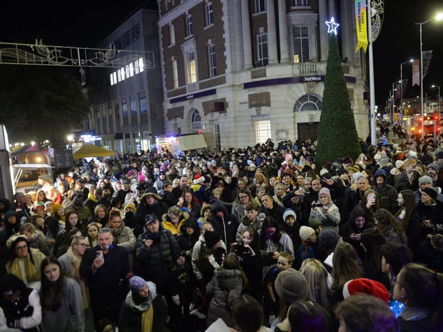 Eastbourne Christmas Lights Switch On (Photo by Jon Rigby)