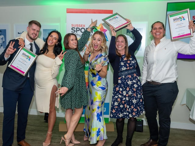 Winners and finalists at the Sussex Sport and Physical Activity Awards for 2023