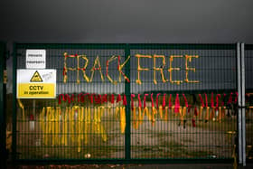 Yellow ribbons signifying the opposition to shale gas fracking (Photo by Christopher Furlong/Getty Images)