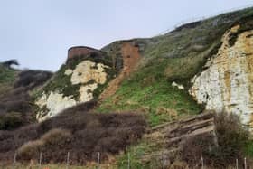 A warning has been issued to residents after multiple cliffs crumbled in East Sussex. Photo: Lewes District Council