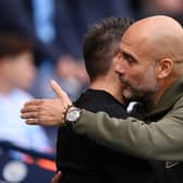 Pep Guardiola is a huge admirer of Roberto De Zerbi, classing him as 'one of the most influential managers in the last 20 years'. Photo by Justin Setterfield/2022 Getty Images)