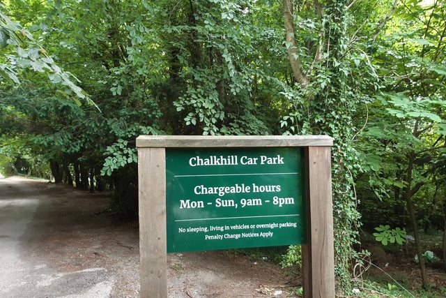 This section starts at Chalk Hill Car Park at Stanmer Park