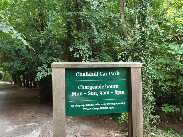 This section starts at Chalk Hill Car Park at Stanmer Park
