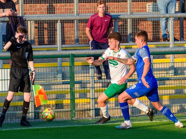 Action from AFC Totton v Bognor Regis Town, July 2023