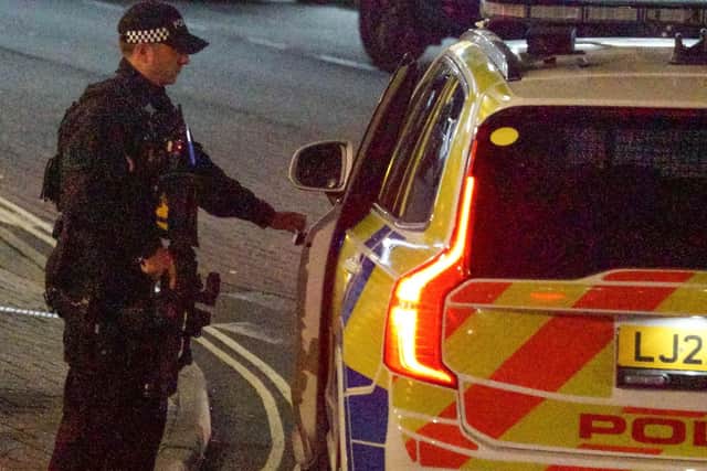 Armed police officers have responded to an incident in Lancing. Photo: Eddie Mitchell