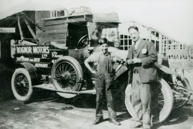 Bognor Motors started in 1924 — this picture dates from around 1928