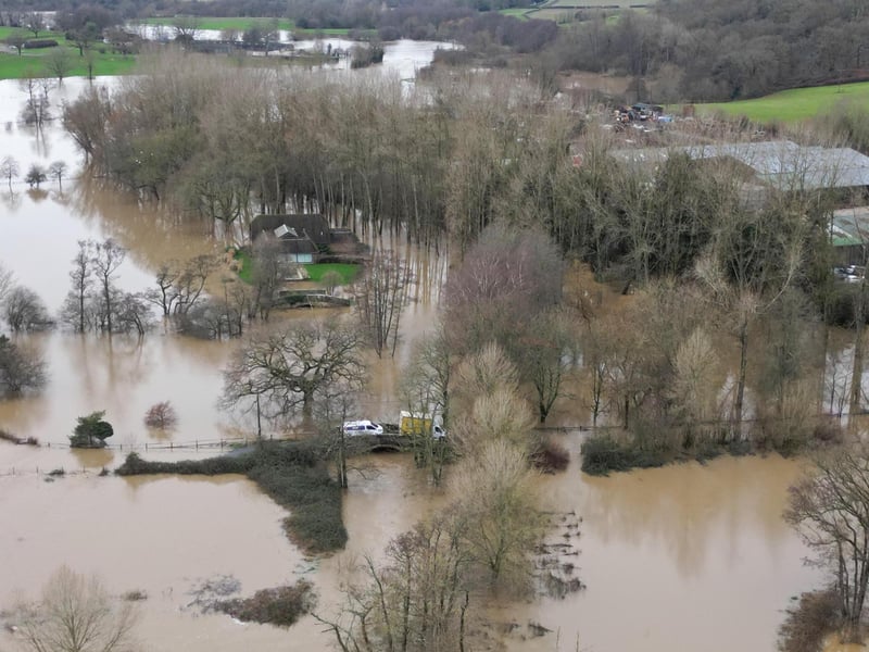 West Sussex Fire & Rescue Service said they rescued two people from floodwater in Selham Road, Lodsworth, at 10.33am on Friday, January 5