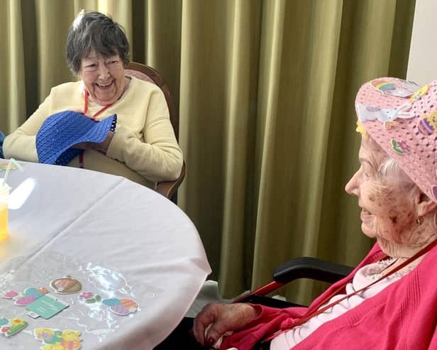 A fun afternoon was spent decorating Easter bonnets at Guild Care's Caer Gwent