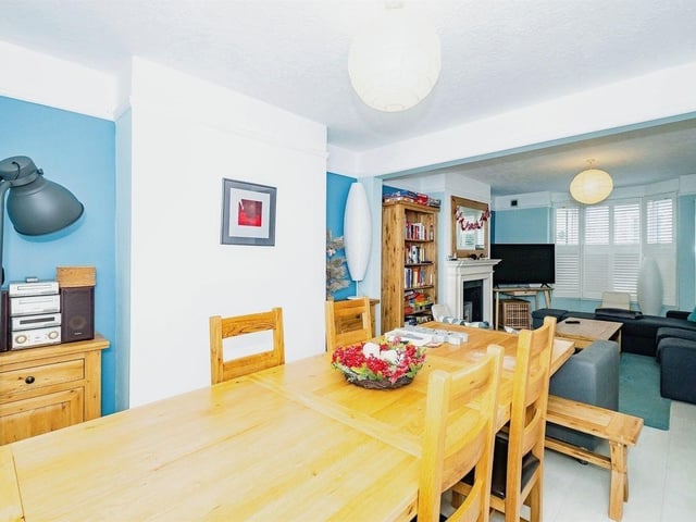 This five-bedroom townhouse near Littlehampton beach has just come on the market with Fox and Sons priced at £475,000. There is spacious accommodation over three floors plus a cellar.