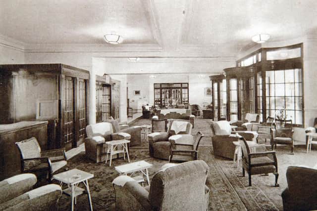 Inside The Beach Hotel in Worthing in its heyday