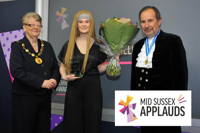 Carla Williams-Wood won the Young Achiever Award at the 2021 Mid Sussex Applauds
