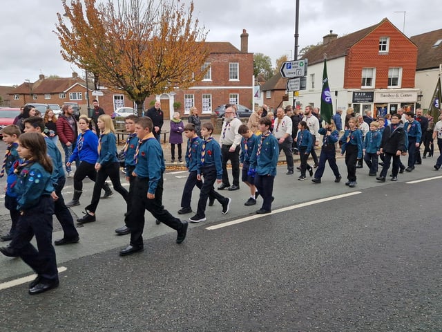 The Storrington Remembrance Parade on Sunday, November 12