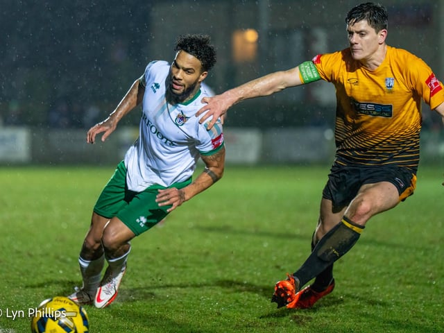 Action from Littlehampton Town's win over Bognor Regis Town in the Sussex Senior Cup