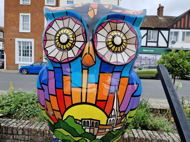 Colourful owls have flown into Arundel as part of the Wild in Art event The Big Hoot trail, raising money for Chestnut Tree House.
