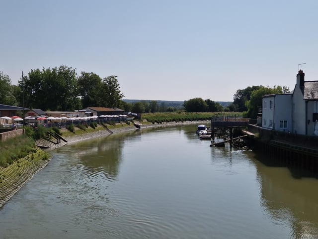 There are footpaths either side of the river which you can take for a lovely river walk