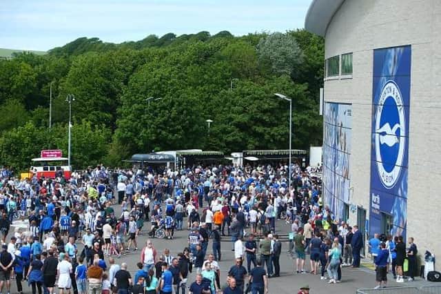 Brighton and Hove Albion are awaiting news of their Premier League fixture against Everton on May 6