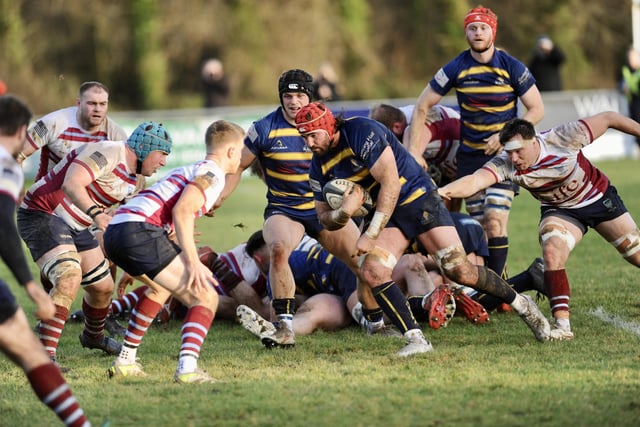 Action from Worthing Raiders' win over Wimbledon at Roundstone Lane in National two east