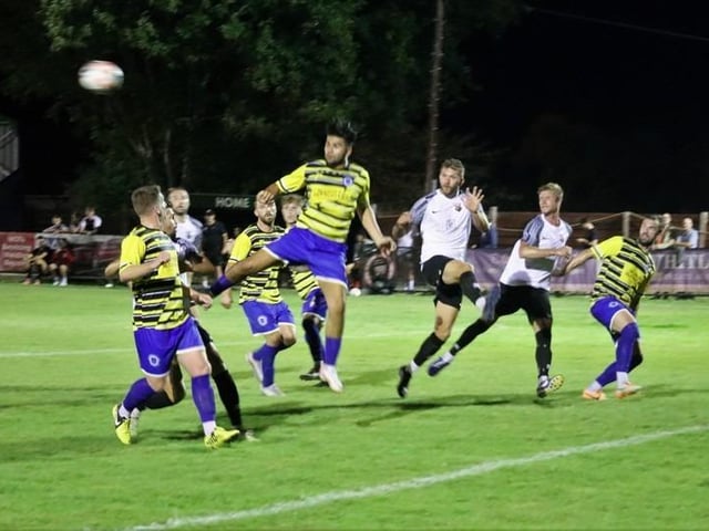 Pagham v Haywards Heath Town in the SCFL premier