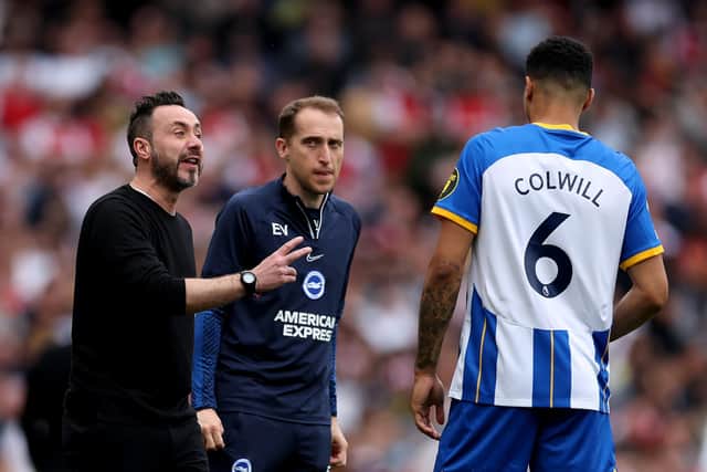 Roberto De Zerbi has reiterated his desire to keep Chelsea loanee Levi Colwill at Brighton & Hove Albion next season – but the Italian admitted the decision ultimately rests with the defender and the Blues. Picture by Julian Finney/Getty Images