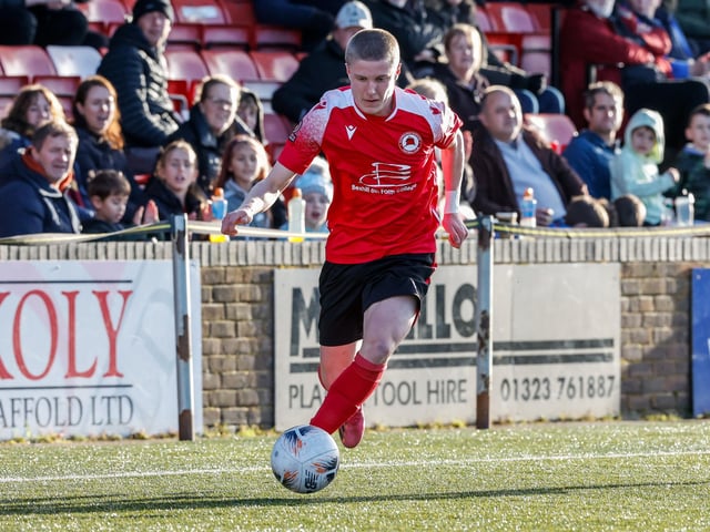 Action from Eastbourne Borough's 2-0 Ntional League South win against Slough Town at Priory Lane