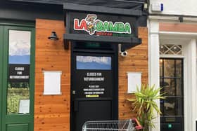 Getting ready to open - La Bamba Mexican restaurant in Market Square, Horsham