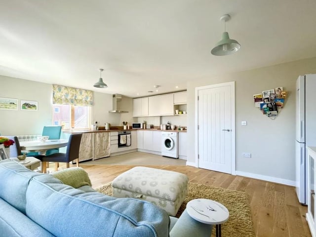 Large living and dining area