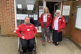 The team at Rustington British Red Cross Mobility Aids Service fears it is among those at threat of closure after being informed of ‘financial difficulties’ and have launched a petition. Photo: Sam Morton