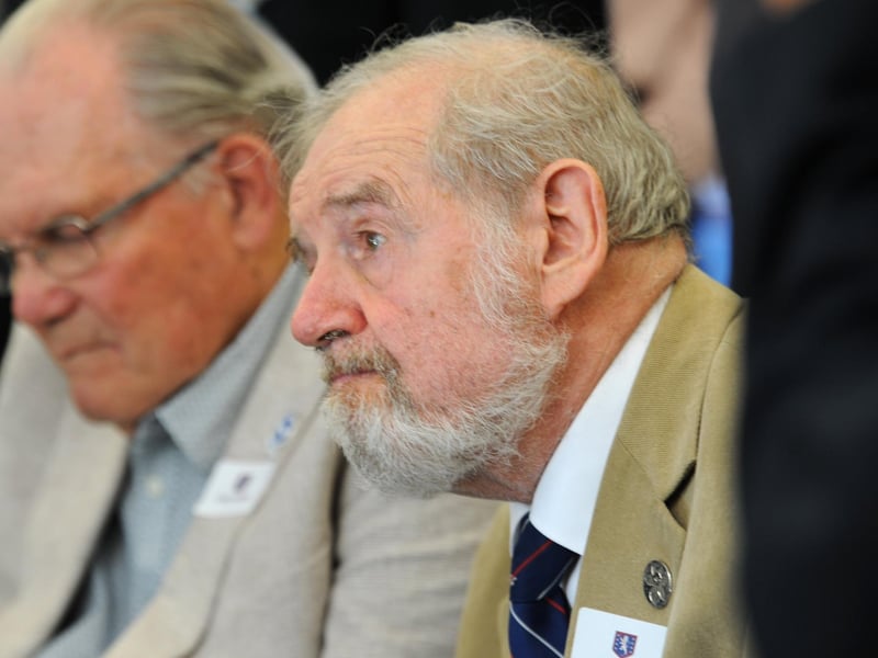 Olympic runner Chris Carter, 83, left, and his old pal Colin Bell