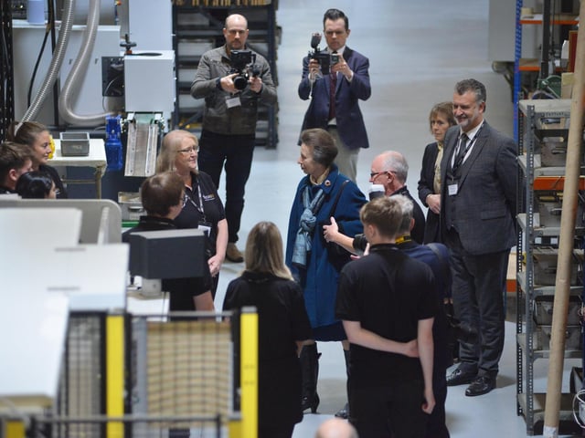 The Princess Royal visits Focus SB in St Leonards on November 22 2023.