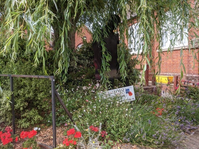 The Unknown Tommy Statue outside St Wilfrid's Catholic Primary School in Angmering