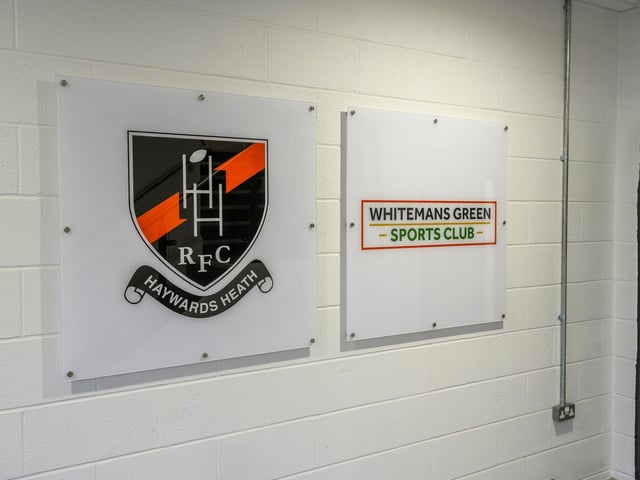 From Haywards Heath Rugby Football Club's opening of their new clubhouse on 21 December 2024. : Haywards Heath RFC clubhouse opening