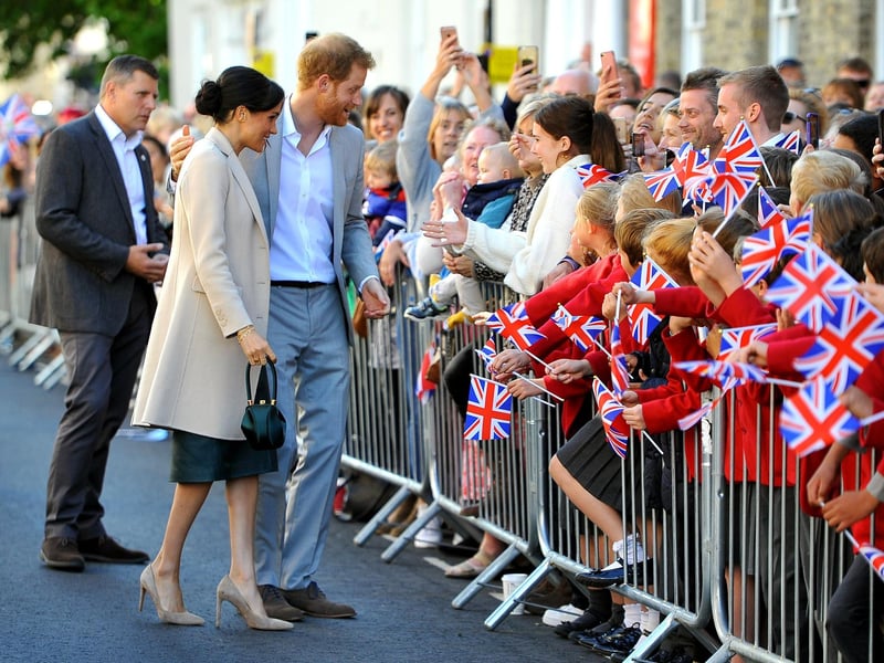 Harry and Meghan, Duke and Duchess of Sussex visit Chichester. Pic Steve Robards SR1825321