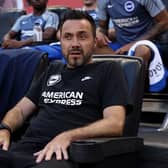 Roberto De Zerbi, manager of Brighton & Hove Albion is preparing to face Luton Town at the American Express Stadium tomorrow