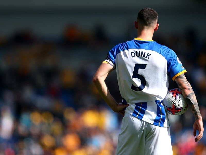 Brighton's skipper has not missed a game this season and will lead the side out again tonight.